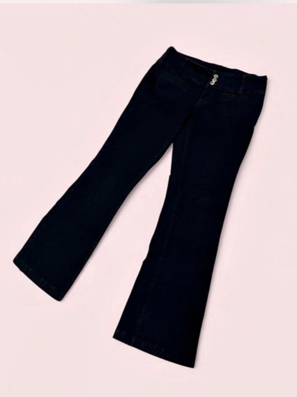 Y2K Garage Black Low Rise Bootcut Jeans